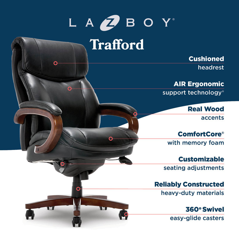 La-Z-Boy Big and Tall Trafford Executive Office Chair with